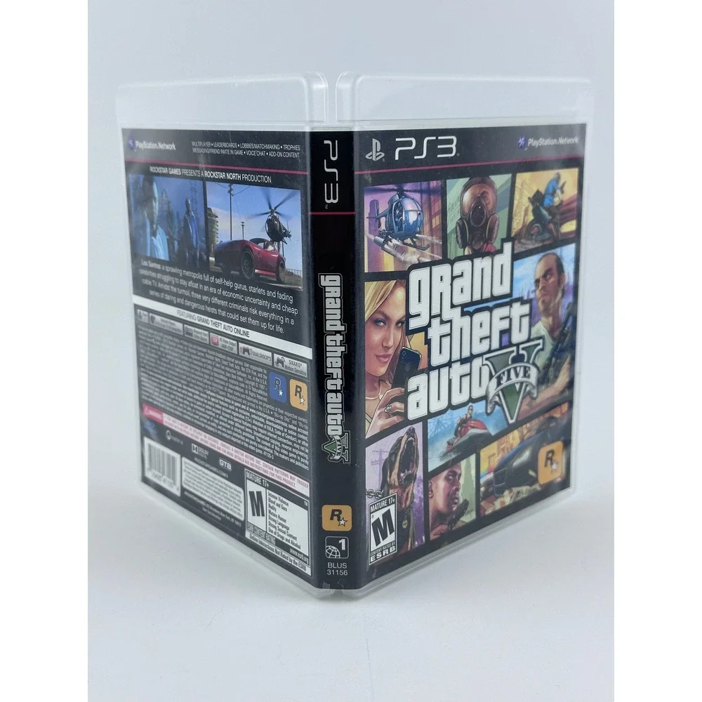 Grand Theft Auto V‎ 5 - PS3 Game Complete w/ Map - PlayStation 3